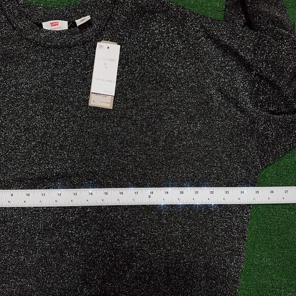 Levi’s Women’s Wool Blend Sparkly Shimmer Sweater Holiday Christmas New Year S - Picture 16 of 16